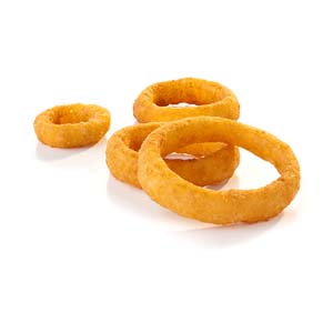 1/2" CRISPY TEMPURA BEER-FLAVOURED ONION RINGS 