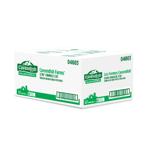 7/16" Crinkle Cut Fries - box